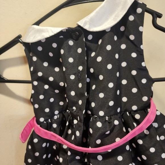 Good Lad Polka Dot Black and white baby's dress size 18M - Picture 9 of 11